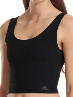 ADIDAS 3D Rib Crop-Top, Doppelripp -Geschenkideen Verkäufe Adidas 3D Rib Crop Top Doppelripp schwarz 4A2H34 000 3