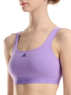 ADIDAS Cotton Logo Sport Bra -Geschenkideen Verkäufe Adidas Cotton Logo Sport Bra violett 4A7H11 820 2