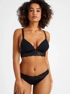 Aubade Sweetessence Triangel-BH -Geschenkideen Verkäufe Aubade Sweetessence Triangel BH schwarz IKC10 NOIR 2