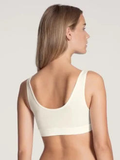 Calida 100% Nature Bustier, Compostable -Geschenkideen Verkäufe Calida 100 Nature Bustier weiss star white 02194 910 1