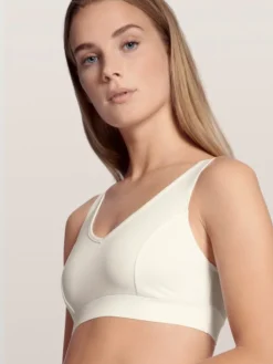 Calida 100% Nature Bustier, Compostable -Geschenkideen Verkäufe Calida 100 Nature Bustier weiss star white 02194 910 4