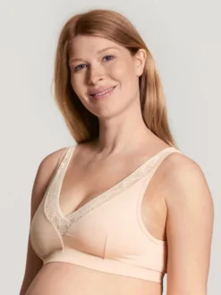 Calida 100% Nature Mum Umstands-Bustier, Cradle To Cradle Certified® Lace Parfait Pink