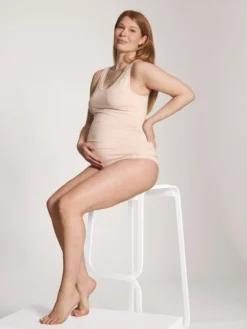 Calida 100% Nature Mum Tank-Top Für Schwagerschaft Und Stillzeit, Cradle To Cradle Certified® Lace Parfait Pink -Geschenkideen Verkäufe Calida 100 Nature Mum Tank Top rosa 12353 171 5