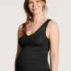 Calida 100% Nature Mum Tank-Top Für Schwagerschaft Und Stillzeit, Cradle To Cradle Certified® Black C2C