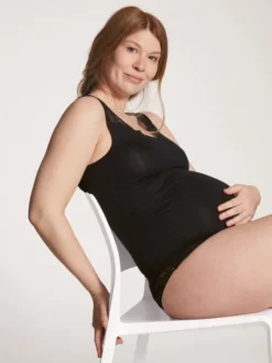 Calida 100% Nature Mum Tank-Top Für Schwagerschaft Und Stillzeit, Cradle To Cradle Certified® Black C2C -Geschenkideen Verkäufe Calida 100 Nature Mum Tank Top schwarz 12353 995 4