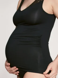 Calida 100% Nature Mum Tank-Top Für Schwagerschaft Und Stillzeit, Cradle To Cradle Certified® Black C2C -Geschenkideen Verkäufe Calida 100 Nature Mum Tank Top schwarz 12353 995 5