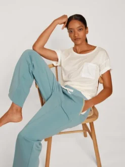 Calida 100% Nature Relax Pants, Cradle To Cradle Certified® Blue Satin -Geschenkideen Verkäufe Calida 100 Nature Relax Pants Compostable blau 29830 473 6