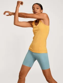 Calida 100% Nature Relax Tank-Top, Cradle To Cradle Certified® Amber Yellow -Geschenkideen Verkäufe Calida 100 Nature Relax Tank Top Compostable gelb 12697 058 4