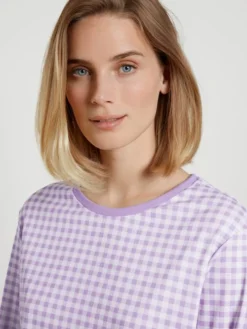 Calida Daylight Dreams Bündchen-Pyjama Digital Lavender -Geschenkideen Verkäufe Calida Daylight Dreams Buendchen Pyjama violett 42857 321 3