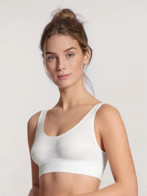 Calida Elastic Bustier Mit Softbund -Geschenkideen Verkäufe Calida Elastic Bustier Softbund weiss 02138 001
