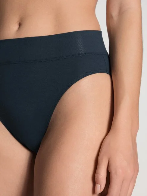 Calida Elastic Slip Mit Softbund, High Waist Dark Lapis Blue 4 Calida Elastic Slip Mit Softbund, High Waist Dark Lapis Blue – Bild 4