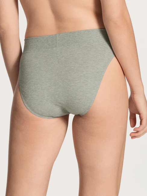 Calida Elastic Slip Mit Softbund, High Waist Stein Meliert 2 Calida Elastic Slip Mit Softbund, High Waist Stein Meliert – Bild 2