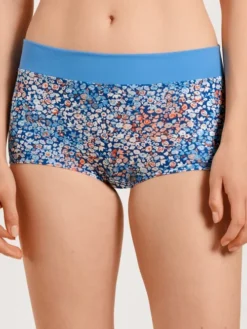 Calida Elastic Trend Panty, Regular Cut Azurit Blue