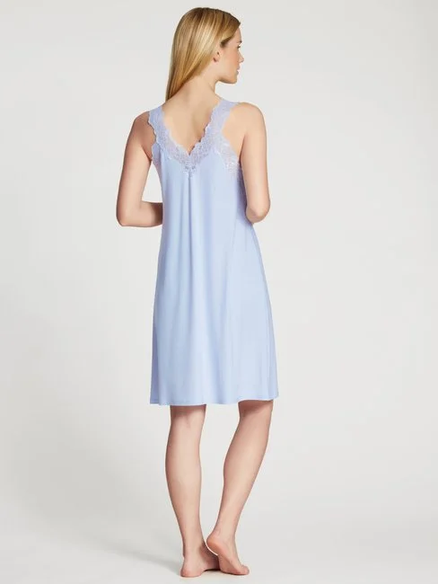 Calida Elegant Dreams Nachthemd, Länge 95cm Harmony Blue 2 Calida Elegant Dreams Nachthemd, Länge 95cm Harmony Blue – Bild 2
