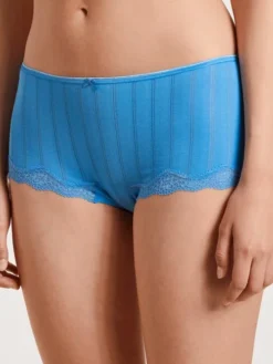 Calida Etude Toujours Panty, Low Cut Azurit Blue