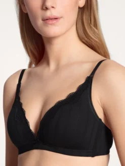 Calida Etude Toujours Triangel-BH Ohne Bügel -Geschenkideen Verkäufe Calida Etude Toujours Triangle BH mit Schale ohne Buegel gemoldet schwarz 03192 992 3