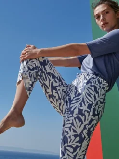 Calida Favourites Coast 7/8-Pants Marine Water Blue -Geschenkideen Verkäufe Calida Favourites Coast 7 8 Pants blau 28537 427 neu