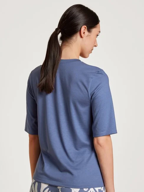 Calida Favourites Coast Kurzarm-Shirt Marine Water Blue 3 Calida Favourites Coast Kurzarm-Shirt Marine Water Blue – Bild 3