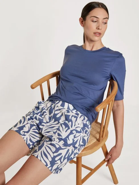 Calida Favourites Coast Kurzarm-Shirt Marine Water Blue 5 Calida Favourites Coast Kurzarm-Shirt Marine Water Blue – Bild 5