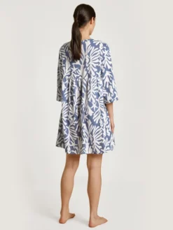 Calida Favourites Coast Loungedress, Länge 90cm Marine Water Blue -Geschenkideen Verkäufe Calida Favourites Coast Loungedress Laenge 90cm blau 30397 427 2
