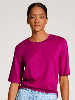 Calida Favourites Cottage Kurzarm-Shirt Orchid Flower