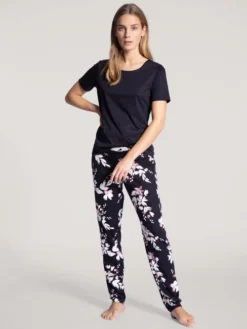 Calida Favourites Dreams Kurzarm-Shirt Dark Lapis Blue -Geschenkideen Verkäufe Calida Favourites Dreams Kurzarm Shirt blau 14038 339 2