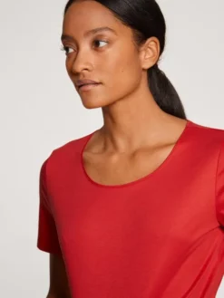 Calida Favourites Marine Kurzarm-Shirt Summer Red -Geschenkideen Verkäufe Calida Favourites Marine Kurzarm Shirt rot 14038 174 3