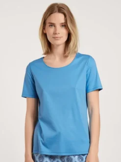 Calida Favourites Provence Kurzarm-Shirt Azurit Blue