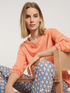 Calida Favourites Provence Langarm-Shirt Canyon Sunset -Geschenkideen Verkäufe Calida Favourites Provence Langarm Shirt orange 15799 105 6