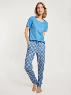 Calida Favourites Provence Pants Mit Seitentaschen Azurit Blue -Geschenkideen Verkäufe Calida Favourites Provence Pants mit Seitentaschen blau 29059 474 2