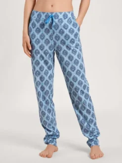 Calida Favourites Provence Pants Mit Seitentaschen Azurit Blue