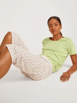 Calida Favourites Rosy 3/4-Pants Star White Print -Geschenkideen Verkäufe Calida Favourites Rosy 3 4 Pants weiss 28623 713 5