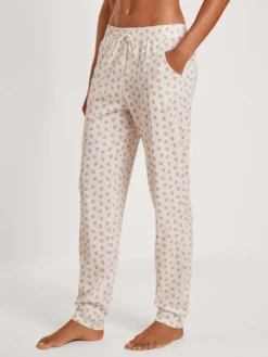 Calida Favourites Rosy Pants Mit Seitentaschen Star White Print
