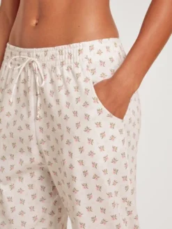 Calida Favourites Rosy Pants Mit Seitentaschen Star White Print -Geschenkideen Verkäufe Calida Favourites Rosy Pants mit Seitentaschen weiss 29923 713 3