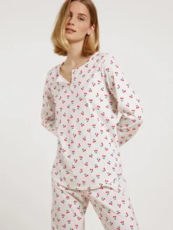 Calida Fruity Dreams Pyjama, Lang Red Glow -Geschenkideen Verkäufe Calida Fruity Dreams Pyjama lang rot 43953 136 2