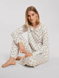 Calida Fruity Dreams Pyjama, Lang Red Glow -Geschenkideen Verkäufe Calida Fruity Dreams Pyjama lang rot 43953 136 5