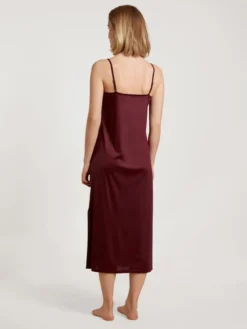 Calida Glamorous Nights Nachthemd Mit Spaghettiträgern, Länge 120cm Dark Cherry -Geschenkideen Verkäufe Calida Glamorous Nights Nachthemd Laenge 120cm rot 34097 177 2