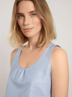 Calida Linen Nights Kurz-Pyjama Powder Blue -Geschenkideen Verkäufe Calida Linen Nights Kurz Pyjama blau 40657 481 4