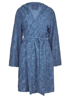 Calida Lounge Coast Bademantel Mit Kapuze Marine Water Blue -Geschenkideen Verkäufe Calida Lounge Coast Bademantel mit Kapuze blau 61837 427 6
