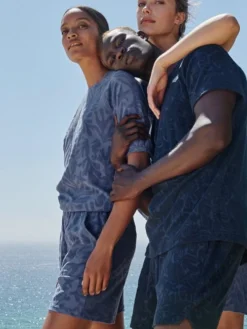 Calida Lounge Coast Shorts Marine Water Blue -Geschenkideen Verkäufe Calida Lounge Coast Shorts blau 26537 427 neu