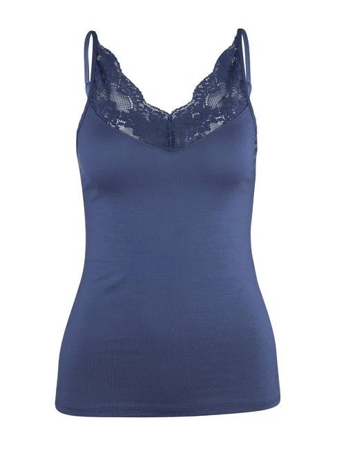 Calida Modal Deluxe Spaghetti-Top Marine Water Blue 5 Calida Modal Deluxe Spaghetti-Top Marine Water Blue – Bild 5