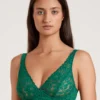 Calida Natural Comfort Lace Spitzen-BH Ohne Bügel Nevada Green