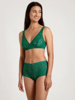 Calida Natural Comfort Lace Spitzen-BH Ohne Bügel Nevada Green -Geschenkideen Verkäufe Calida Natural Comfort Lace Spitzen BH ohne Buegel gruen 03556 678 2