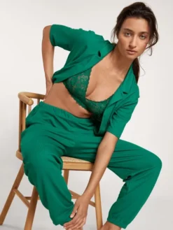 Calida Natural Comfort Lace Spitzen-BH Ohne Bügel Nevada Green -Geschenkideen Verkäufe Calida Natural Comfort Lace Spitzen BH ohne Buegel gruen 03556 678 4