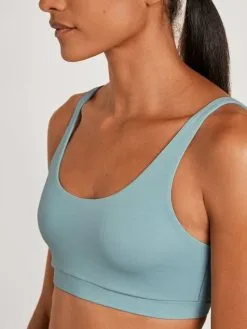 Calida Natural Skin Bustier, Compostable -Geschenkideen Verkäufe Calida Natural Skin Bustier Compostable blau 02259 473 4