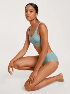 Calida Natural Skin Bustier, Compostable -Geschenkideen Verkäufe Calida Natural Skin Bustier Compostable blau 02259 473 6