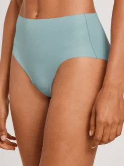 Calida Natural Skin Seamless-Midi-Slip, Cradle To Cradle Certified® Blue Satin