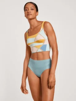 Calida Natural Skin Seamless-Midi-Slip, Cradle To Cradle Certified® Blue Satin -Geschenkideen Verkäufe Calida Natural Skin Seamless Midi Slip Compostable blau 22239 473 4