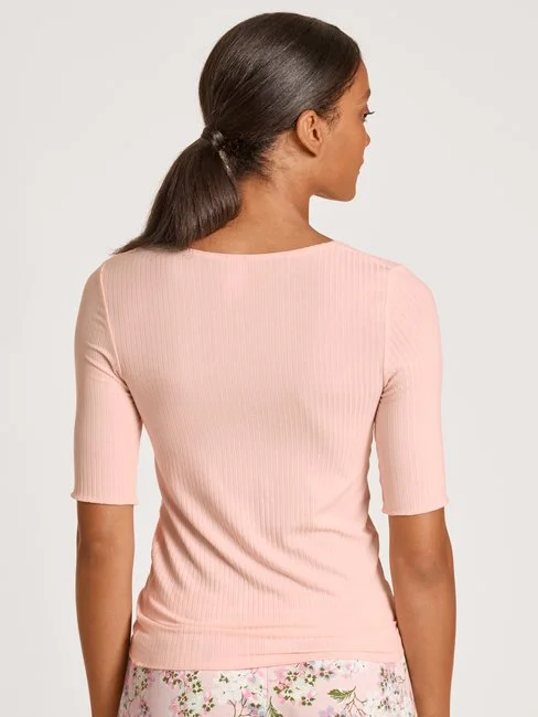Calida Second Skin Kurzarm-Shirt Mit Seide Pearl Blush 3 Calida Second Skin Kurzarm-Shirt Mit Seide Pearl Blush – Bild 3