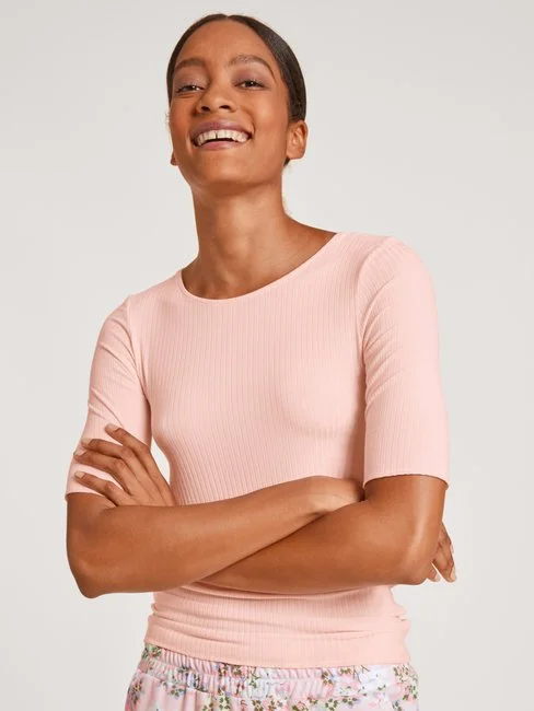 Calida Second Skin Kurzarm-Shirt Mit Seide Pearl Blush 1 Calida Second Skin Kurzarm-Shirt Mit Seide Pearl Blush